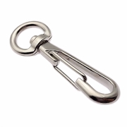 Karabinhage med fjederlukke. Slank model. 54 mm